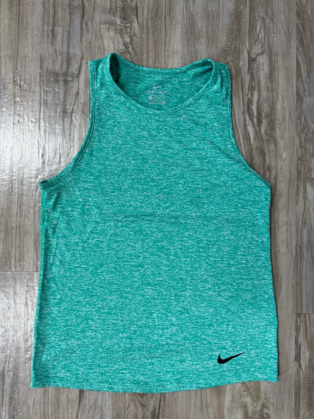 Nike Teal Heather Dri-FIT Scoop Neck Tank Top